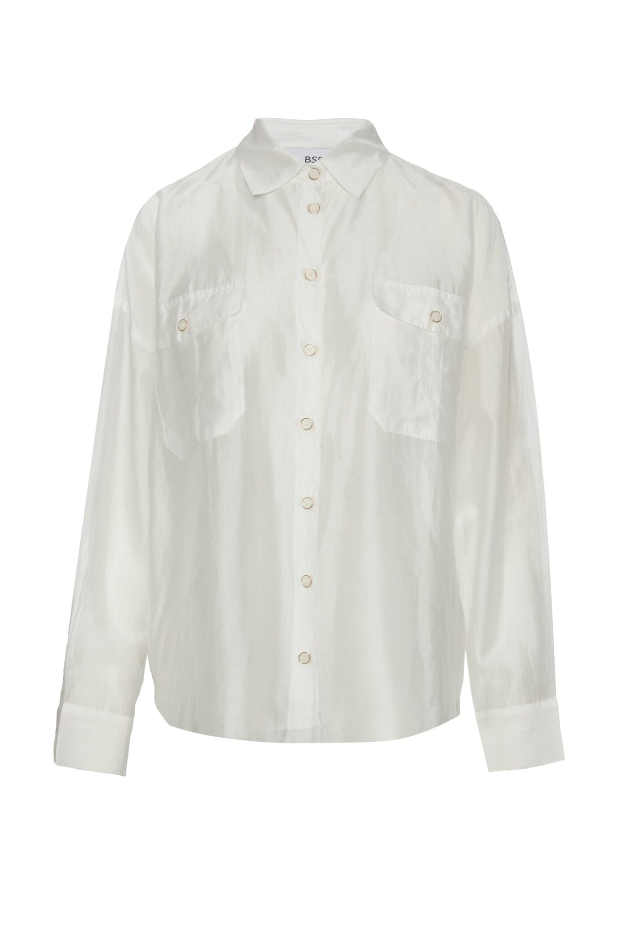 BSB Semi-sheer shirt with pockets