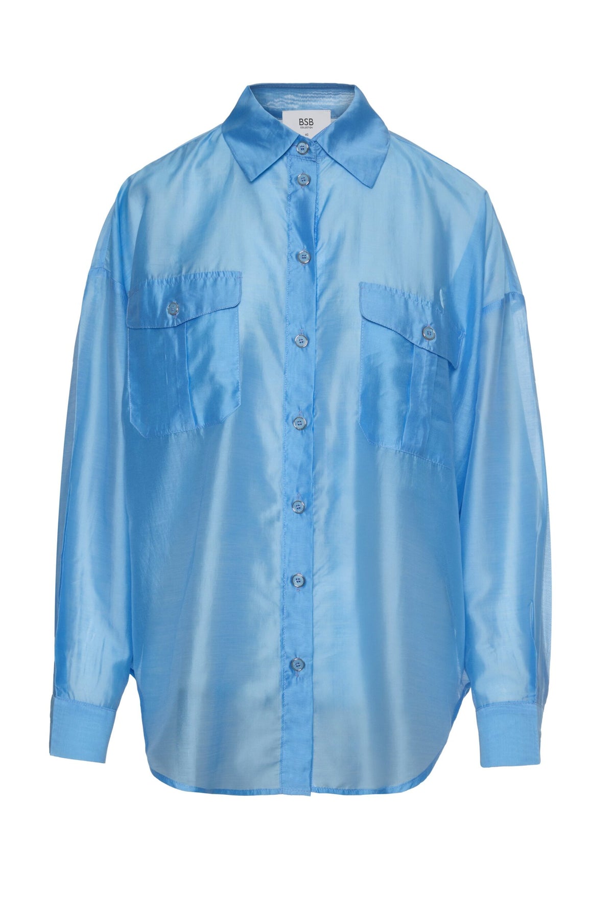 BSB Semi-sheer shirt with pockets