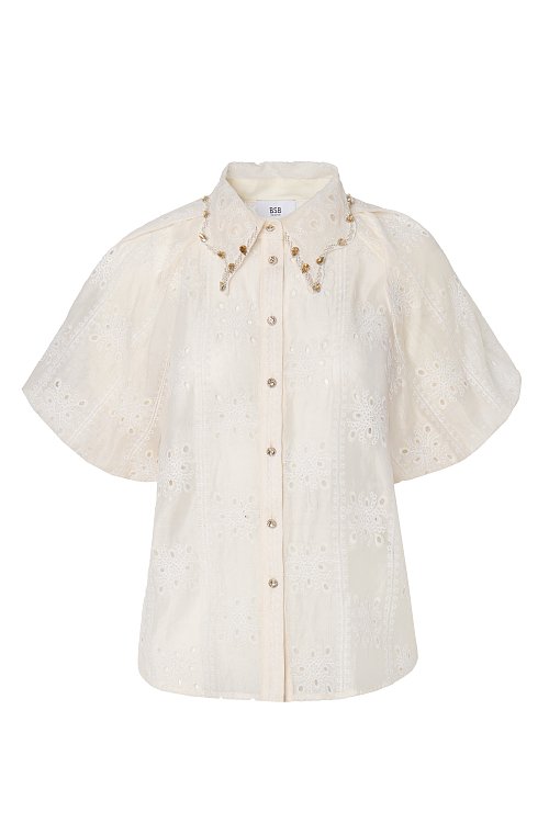 BSB Embroidered shirt with short sleeves