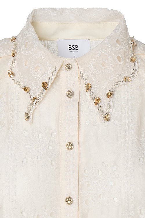BSB Embroidered shirt with short sleeves
