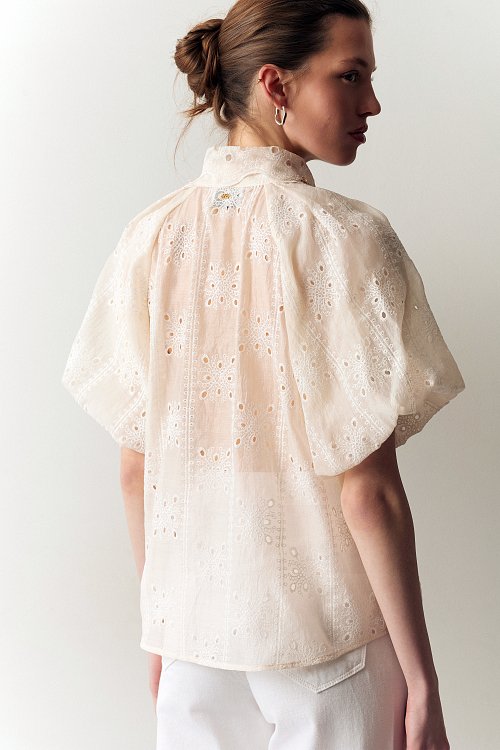 BSB Embroidered shirt with short sleeves