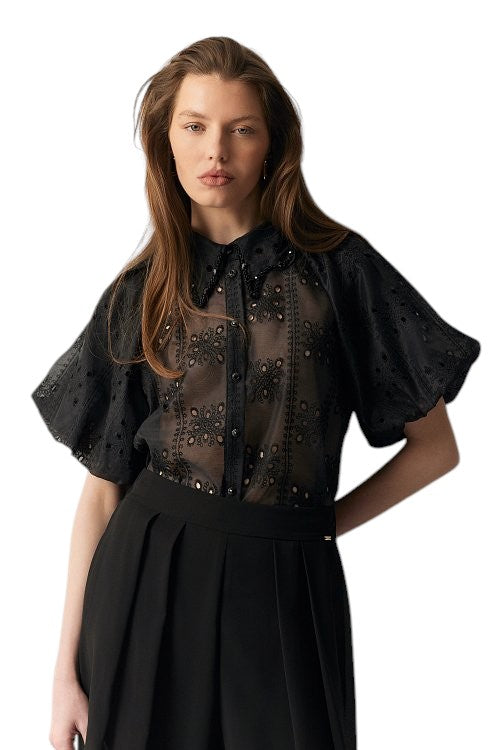 BSB Embroidered shirt with short sleeves
