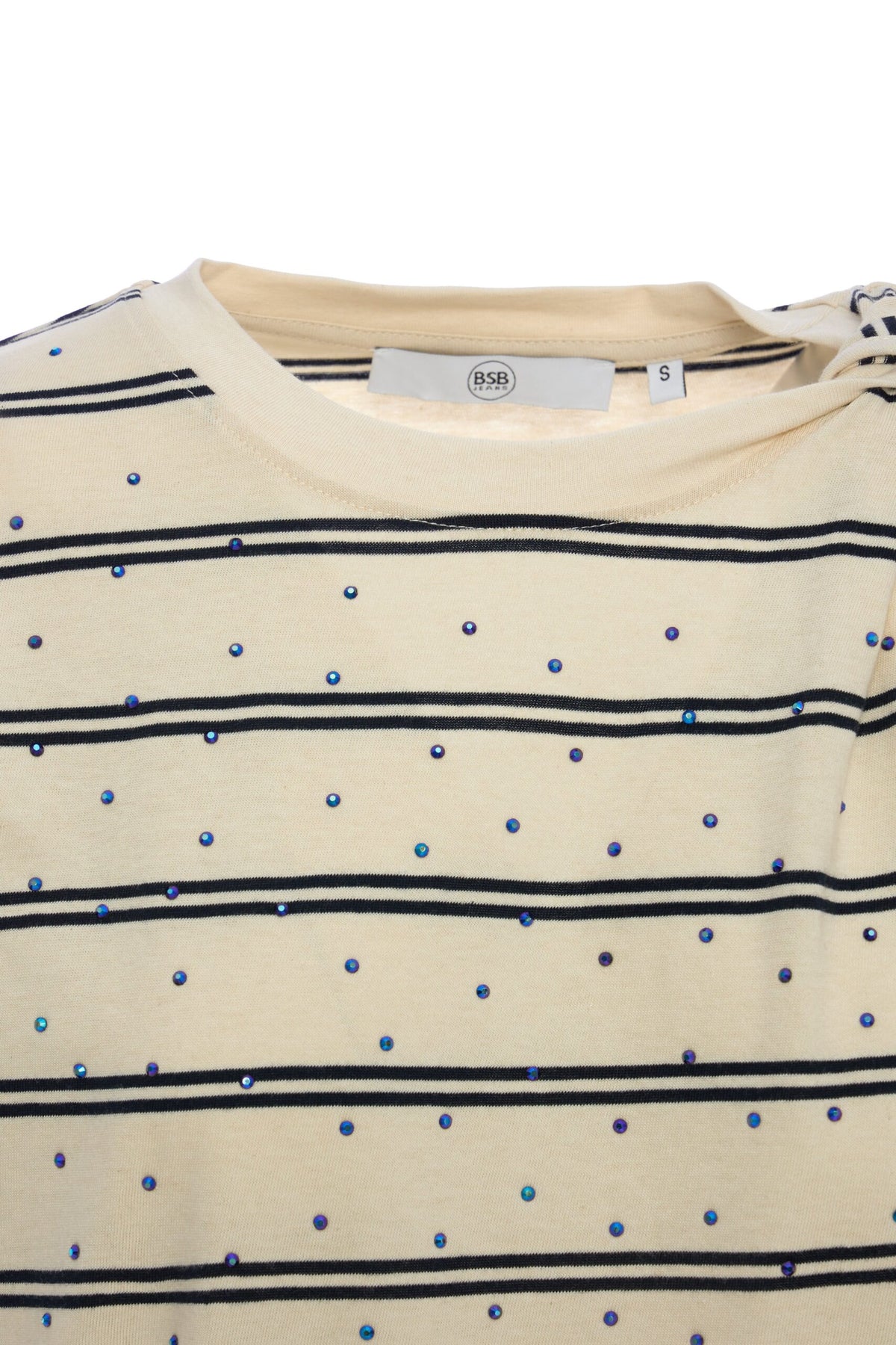 BSB Striped blouse with one sleeve