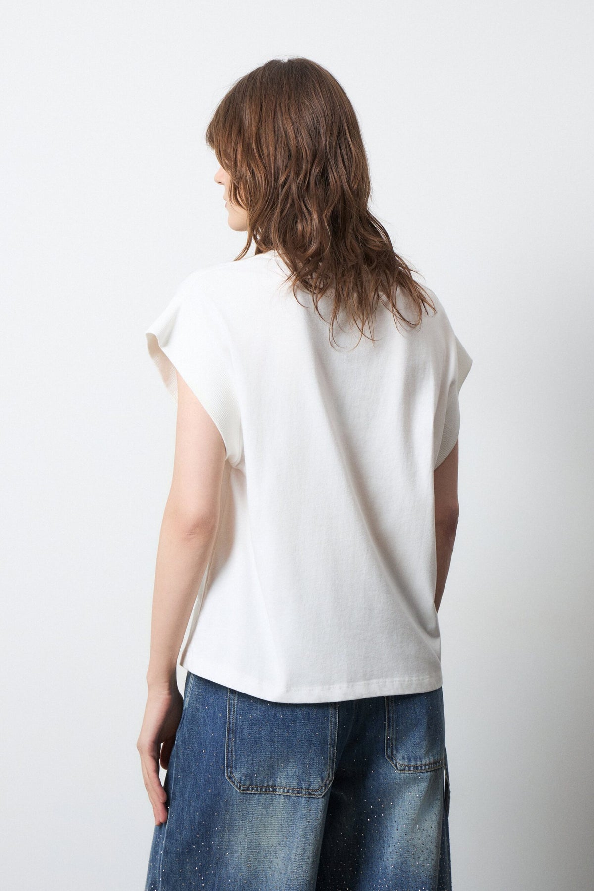 BSB Embroidered blouse with short sleeves