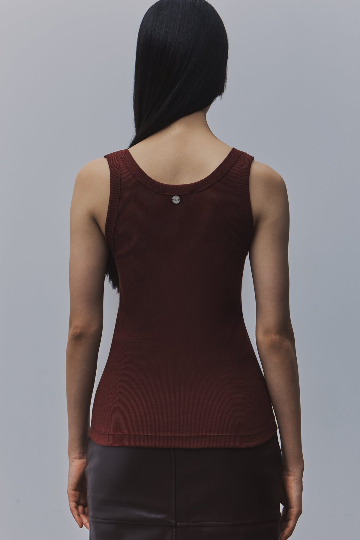 BSB Basic rib top with rhinestones