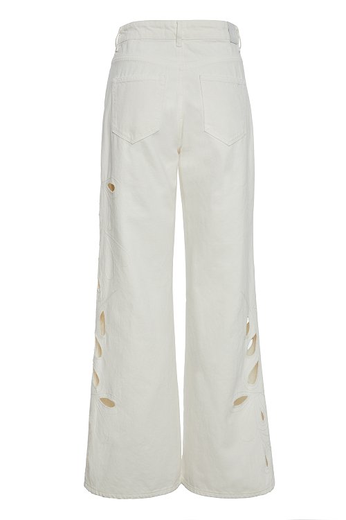 BSB Erika wide leg jeans with embroidered detail