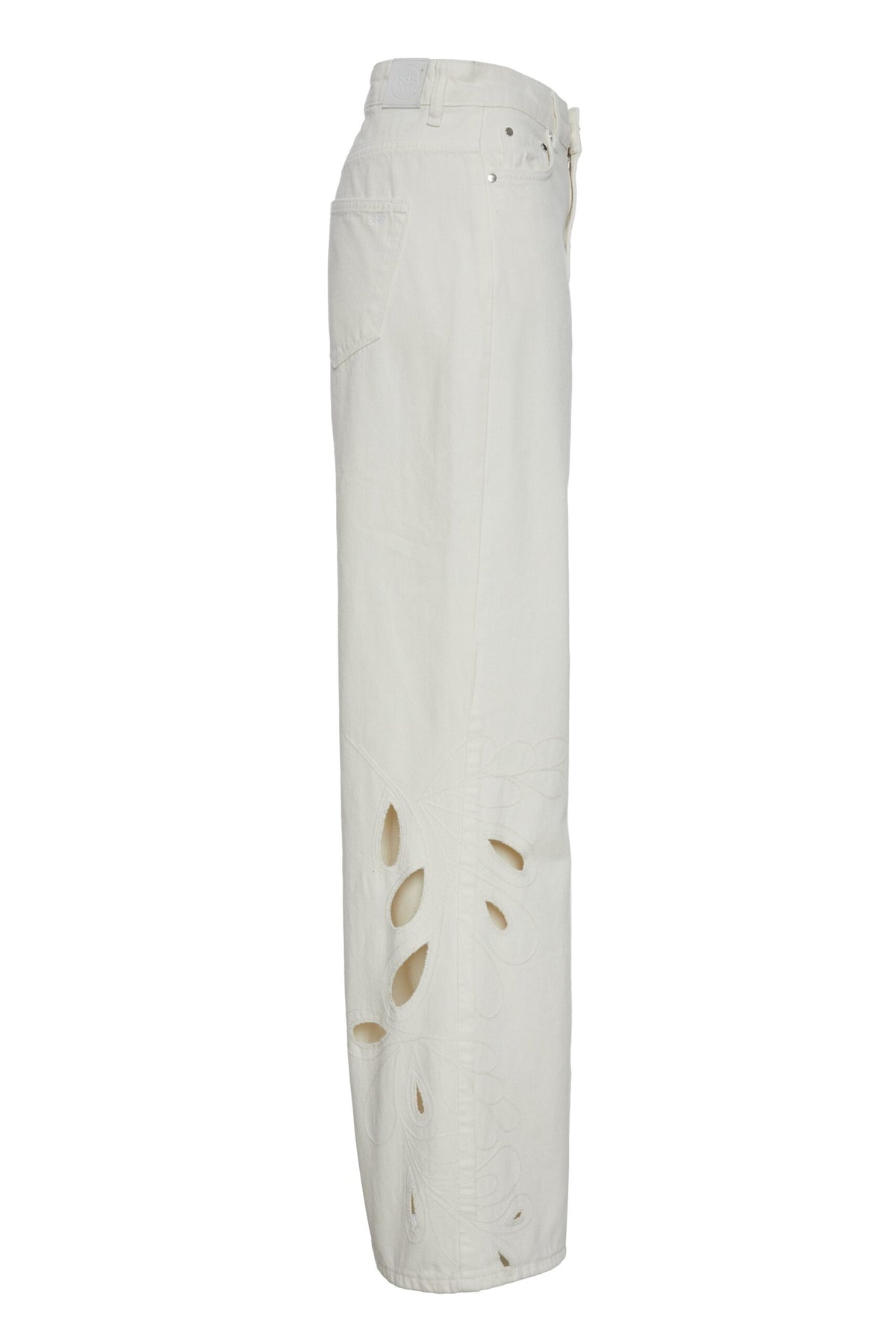 BSB Erika wide leg jeans with embroidered detail