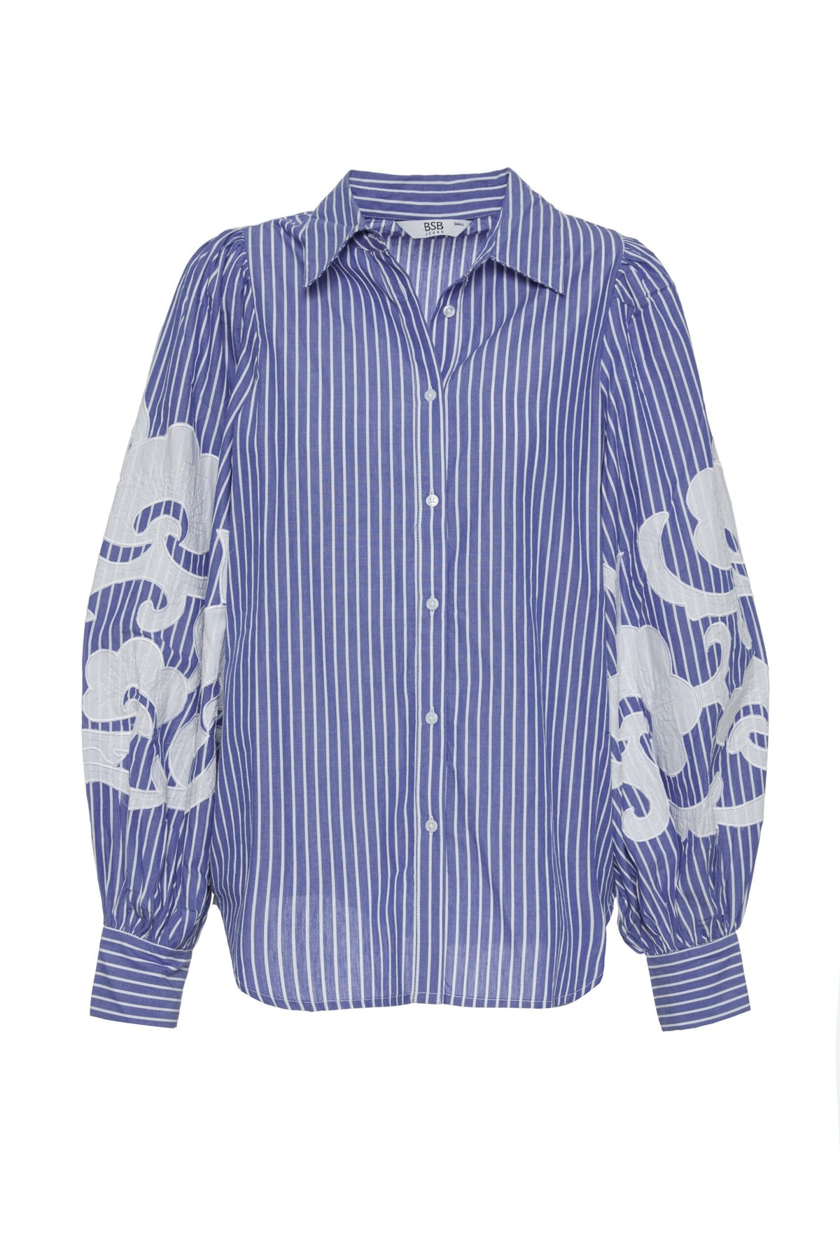 BSB Striped shirt with embroidered sleeves