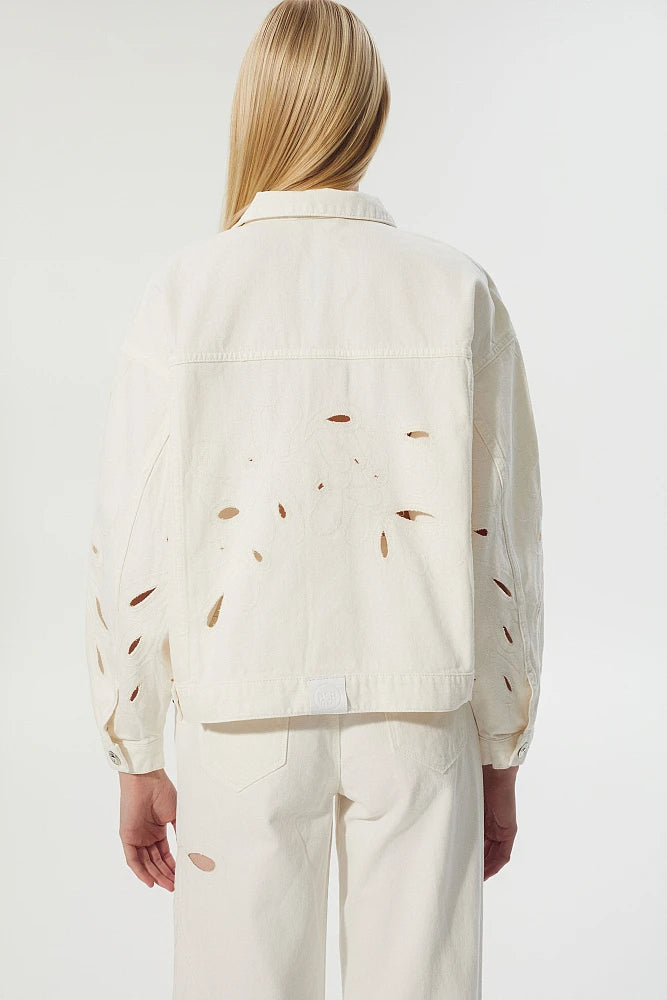 BSB Denim jacket with cut out