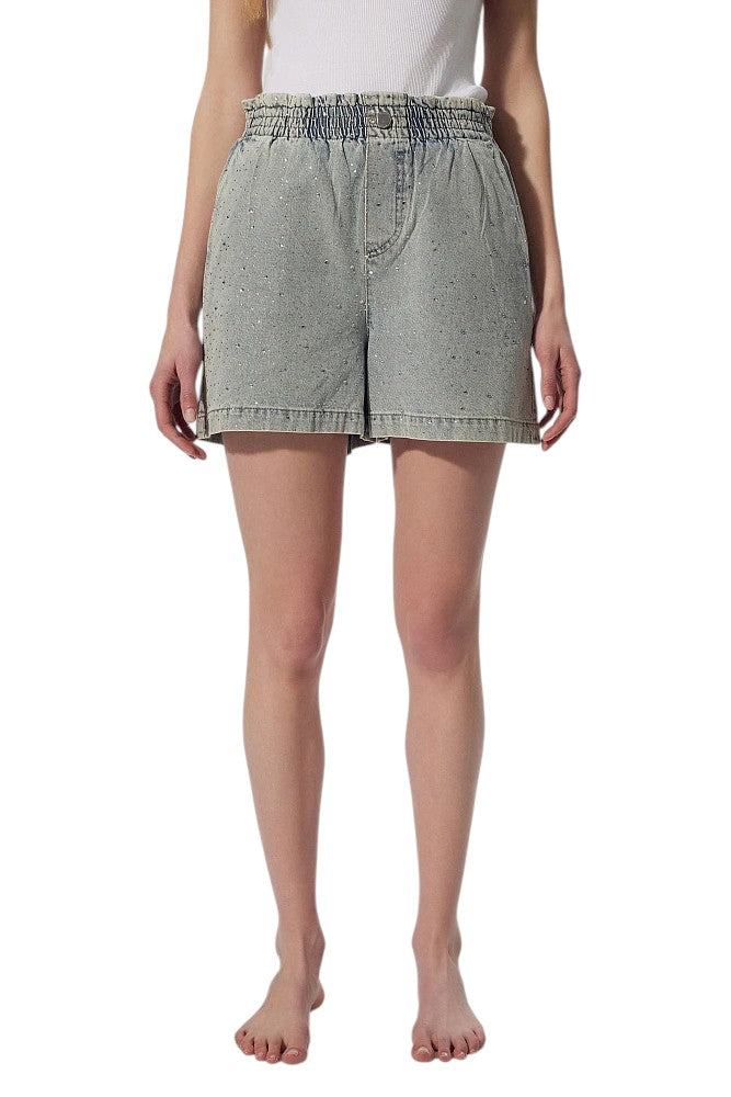 BSB Denim shorts with rhinestones