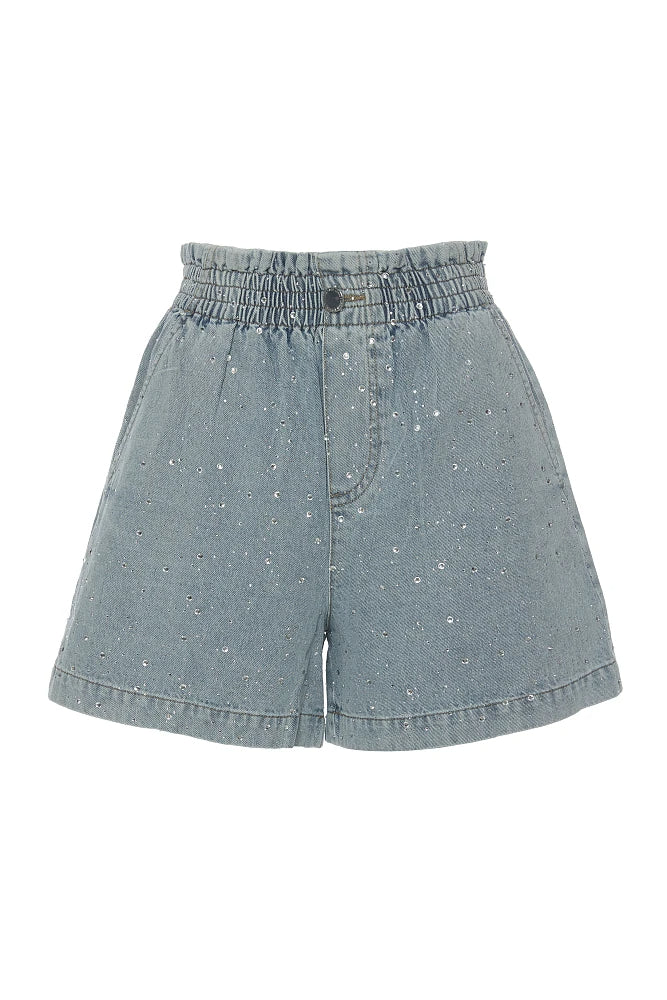 BSB Denim shorts with rhinestones