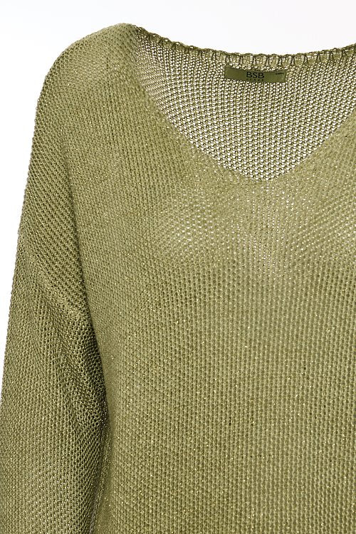 BSB Knitted sweater with lurex