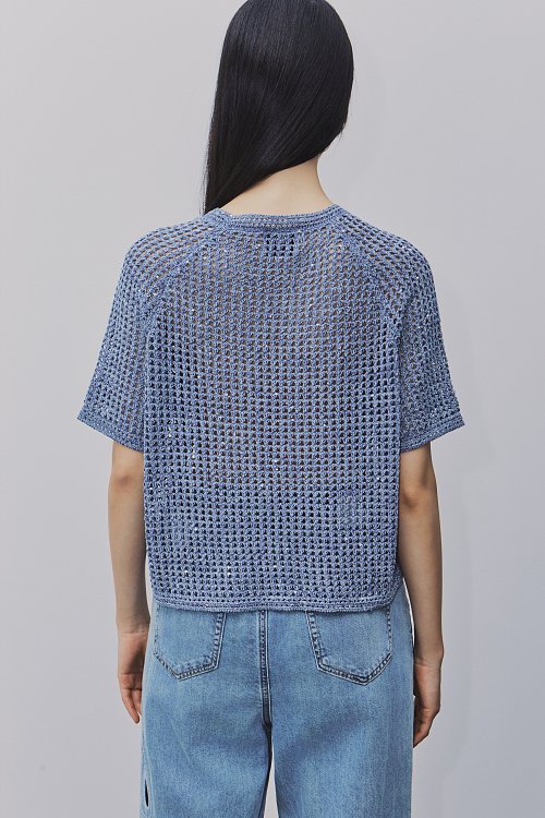 BSB Sequined short sleeves sweater