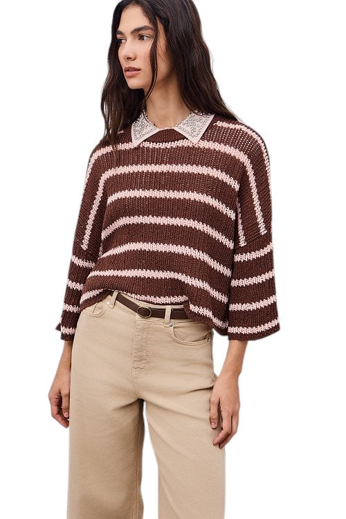 BSB Striped sweater 3/4