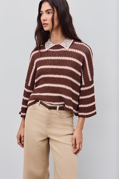 BSB Striped sweater 3/4