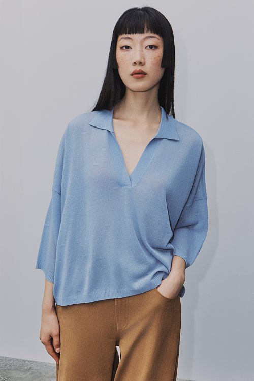 BSB Sweater with 3/4 sleeves and collar