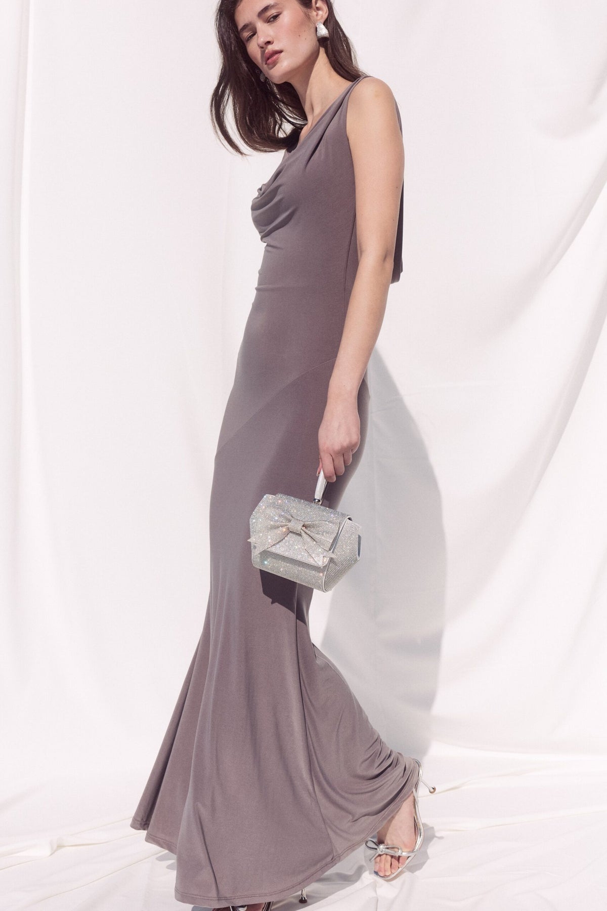 BSB Maxi draped dress - Gold label
