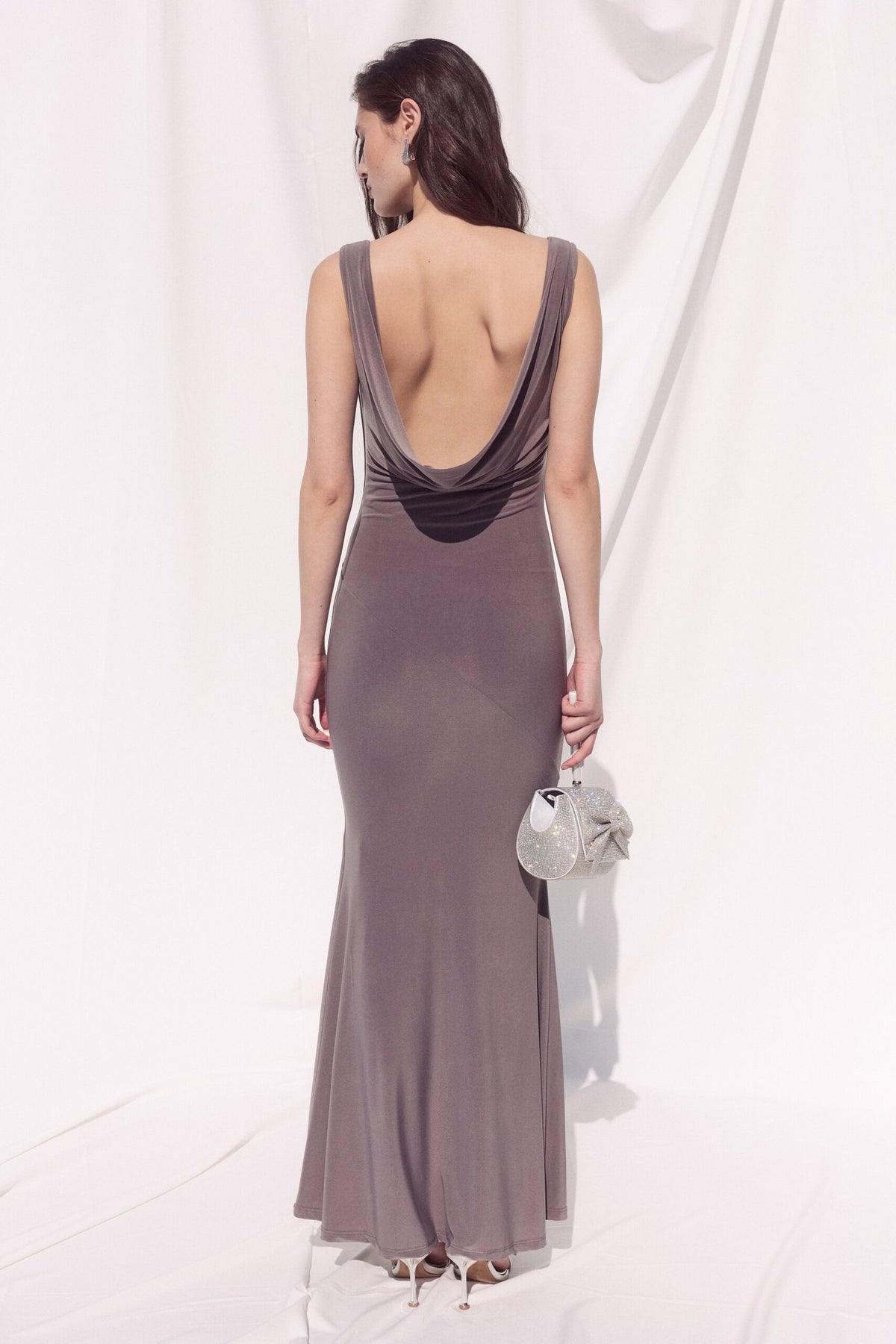 BSB Maxi draped dress - Gold label