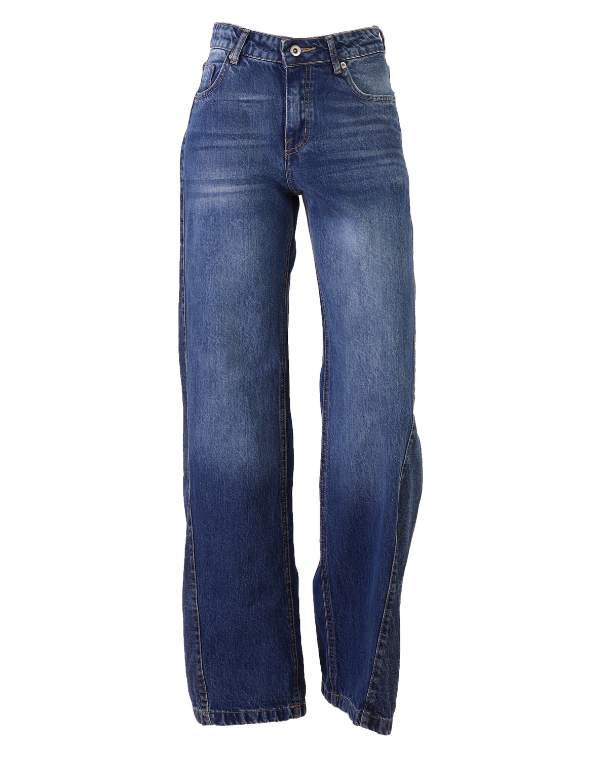 FOREVER 21 High-Rise Relaxed Straight-Leg Denim Jeans