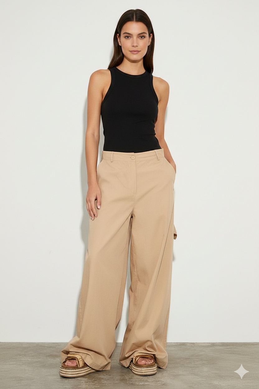 BSB Wide leg cotton pants