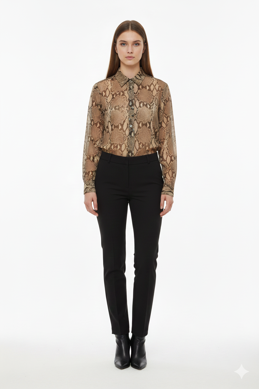 BSB Animal print shirt with long sleeves