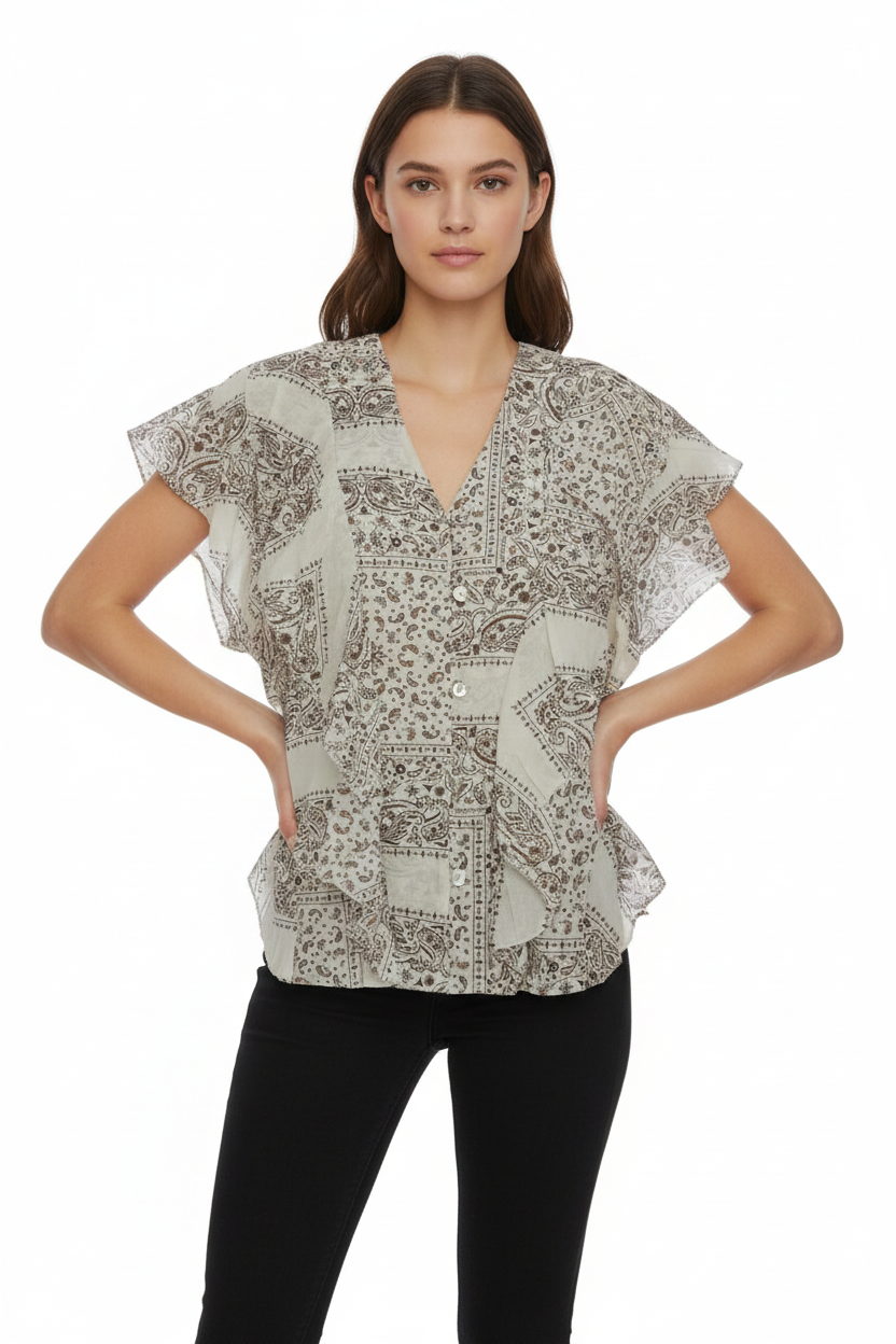 BSB Printed shirt with short sleeves