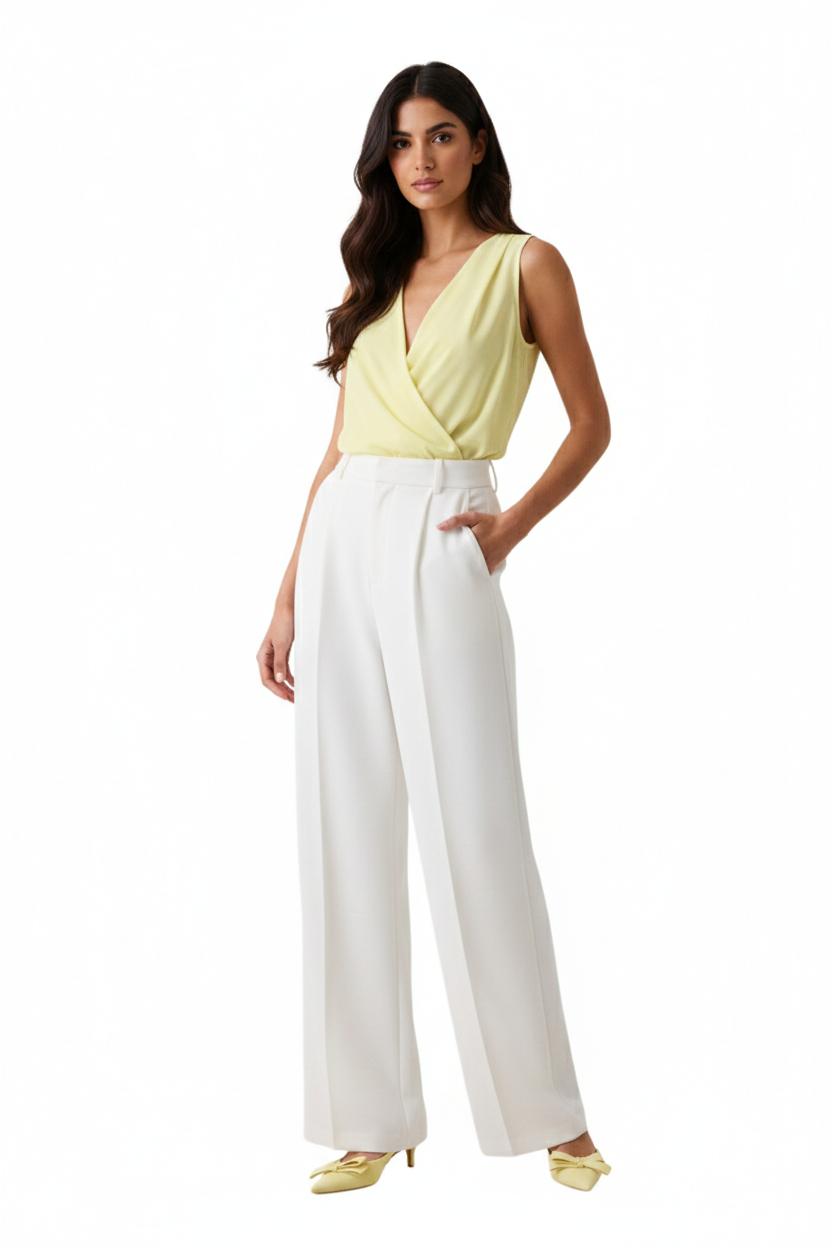 BSB Sleeveless wrap top
