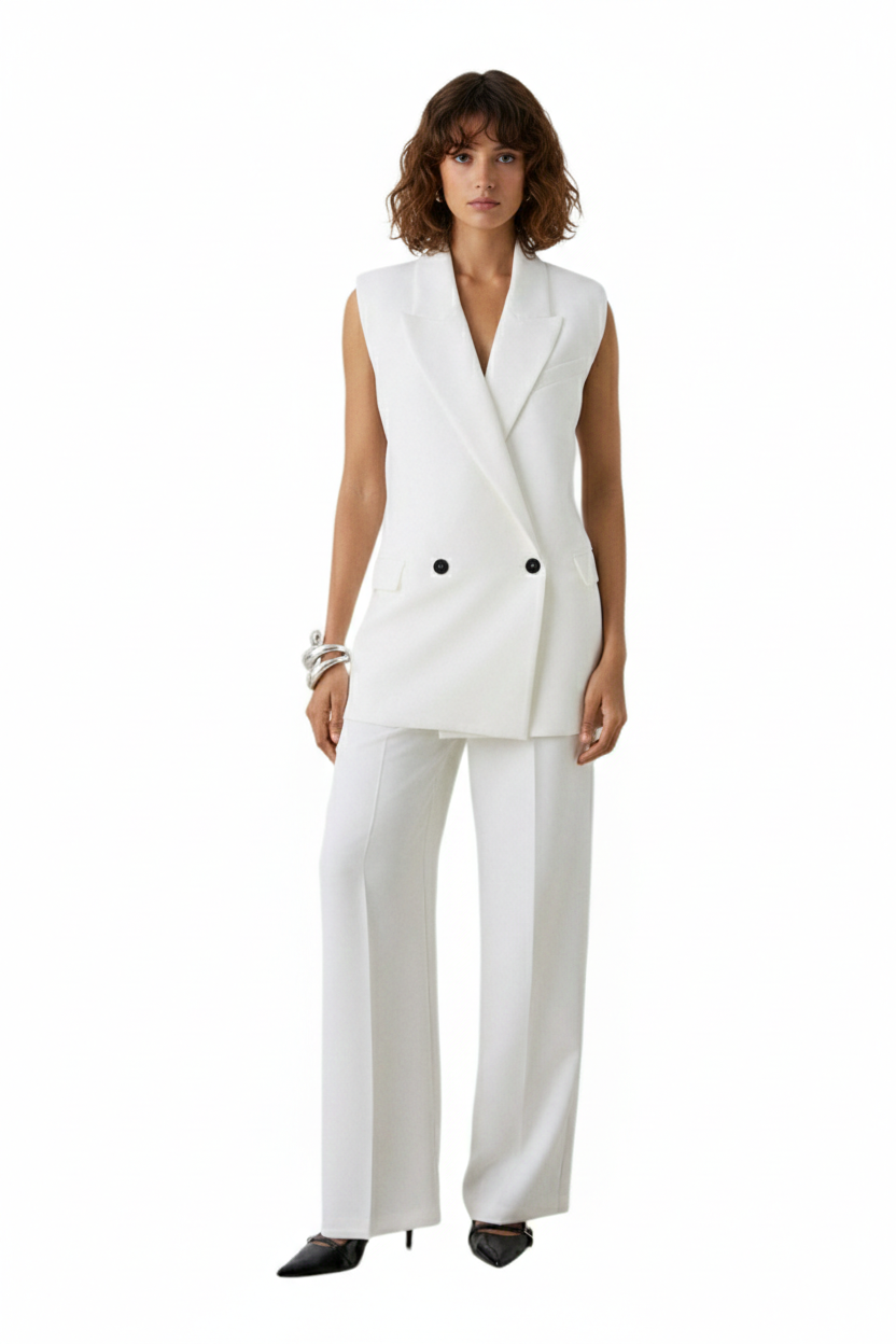 BSB Sleeveless crossed blazer