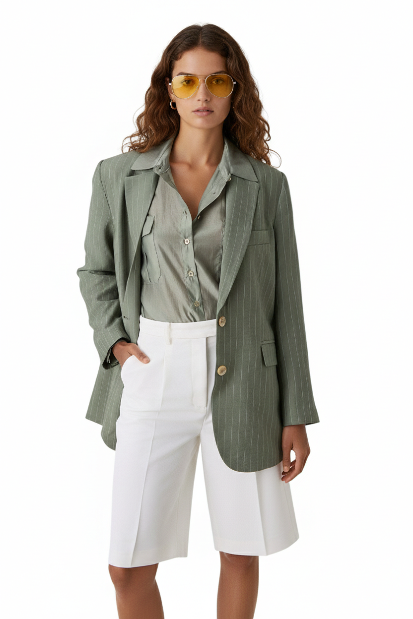 BSB Striped oversized blazer