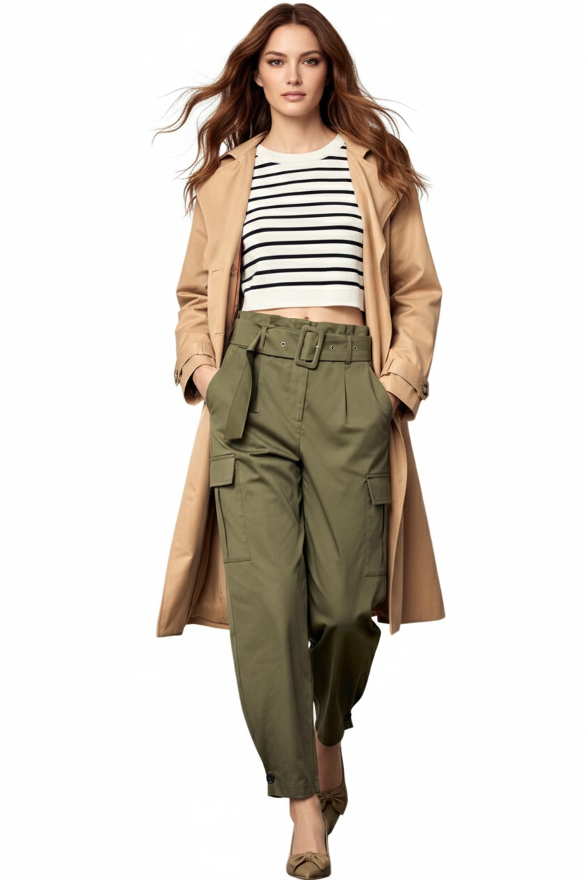 BSB Striped cropped top