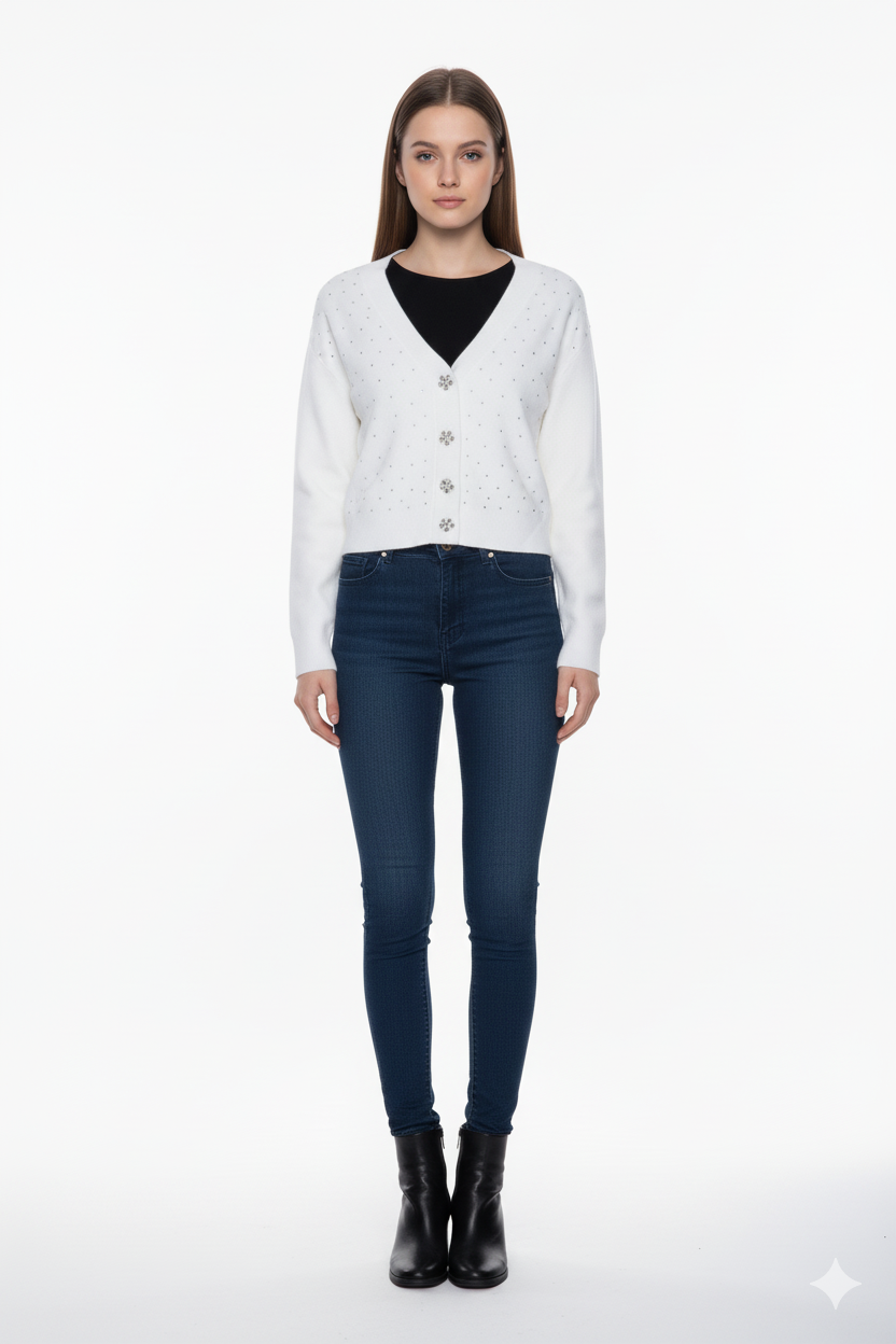 BSB Knitted cardigant with long sleeves