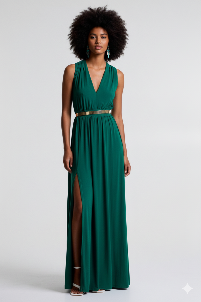 BSB Maxi Dress With Crossed Back