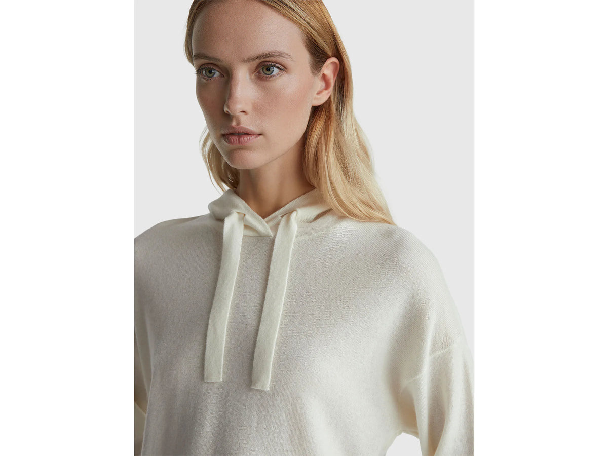 Benetton Cashmere Blend Hooded Sweater