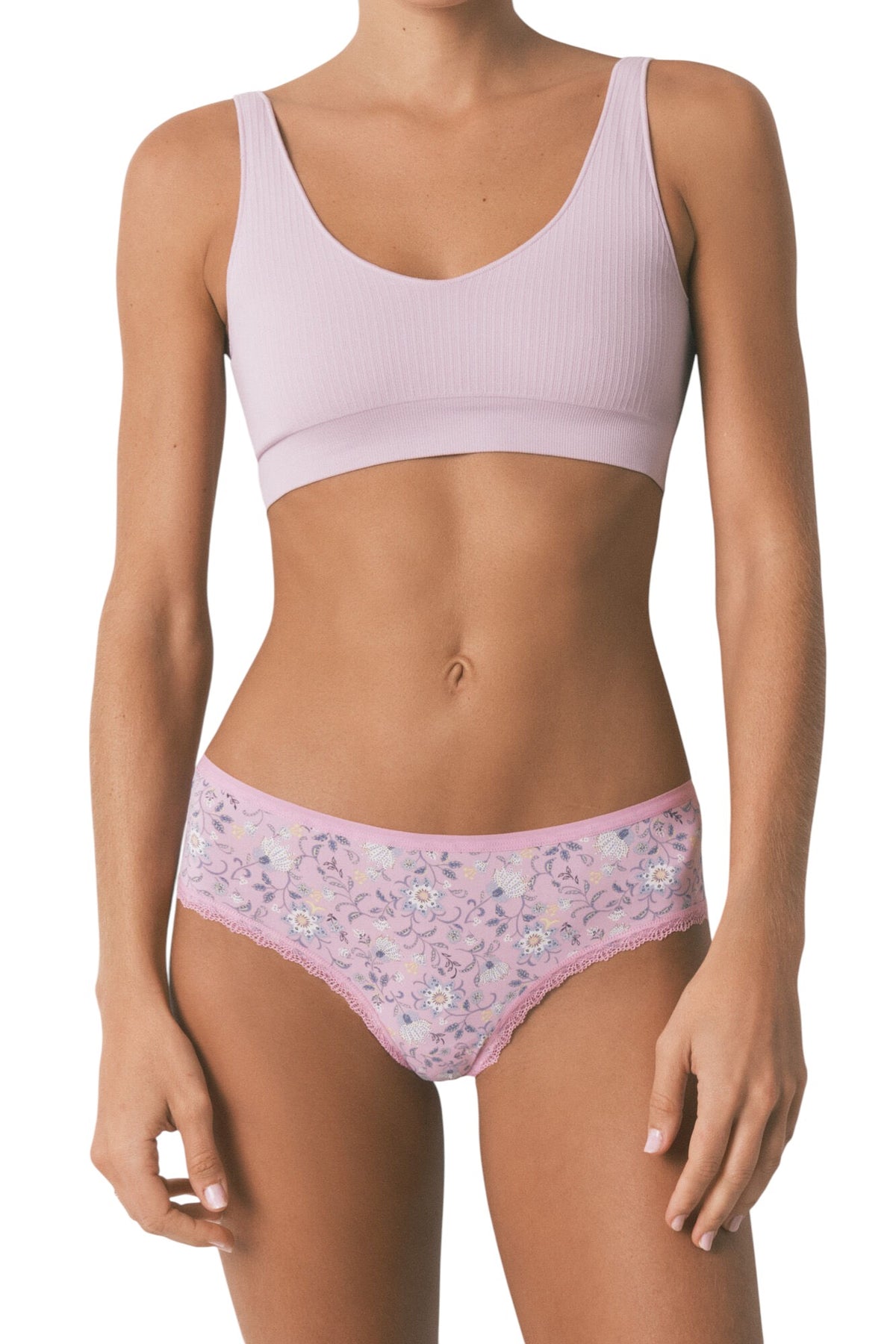 Women Secret floral print wide Brazilian briefs