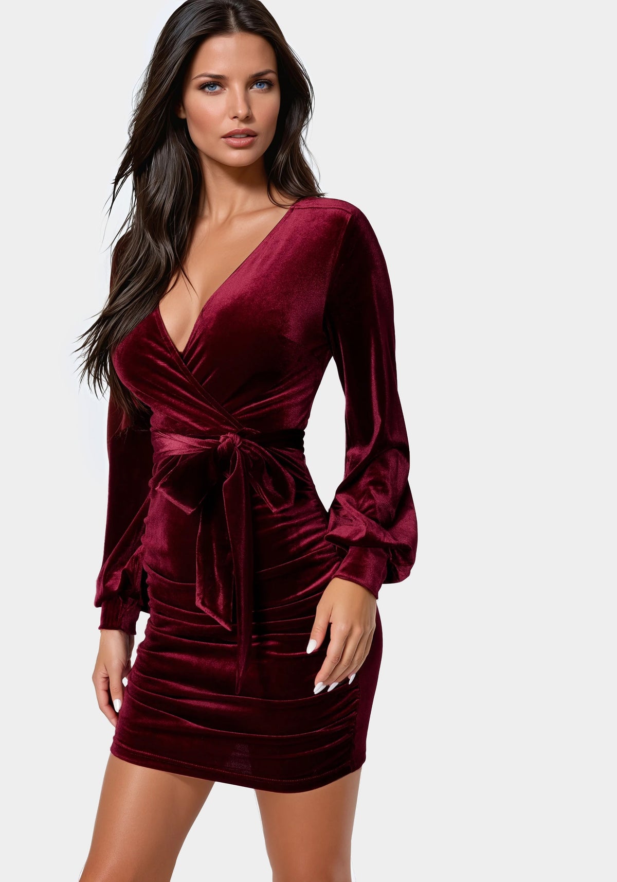 Jump Velvet Utility Mini Dress