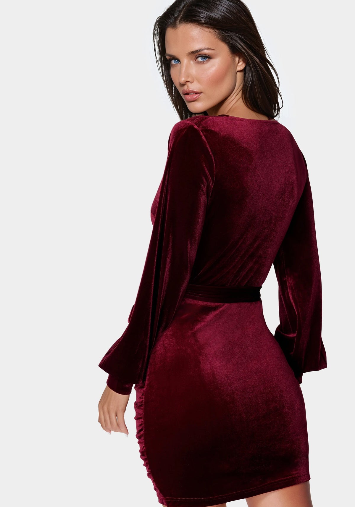 Jump Velvet Utility Mini Dress