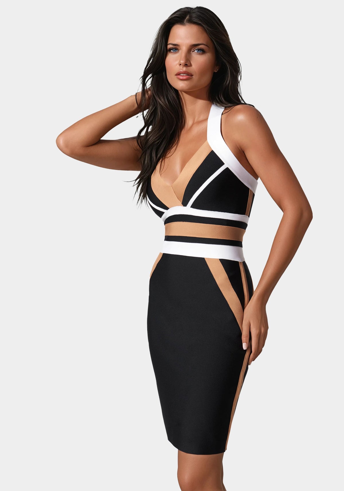 Jump Halter Neck Bandage Dress