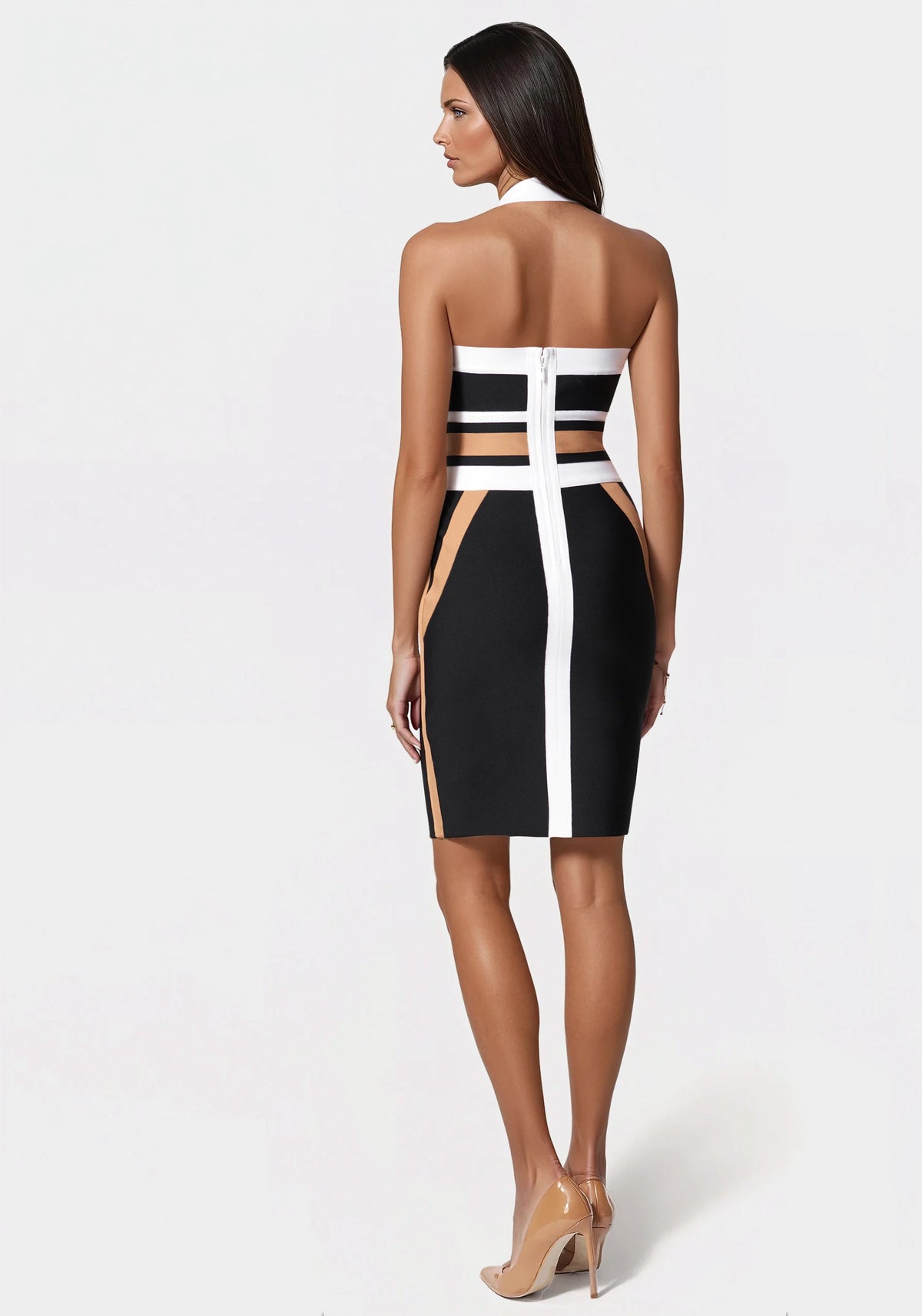 Jump Halter Neck Bandage Dress