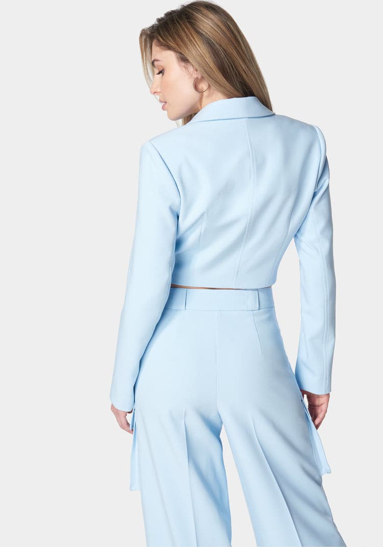 Bebe Cargo Pocket Tailored Jacket