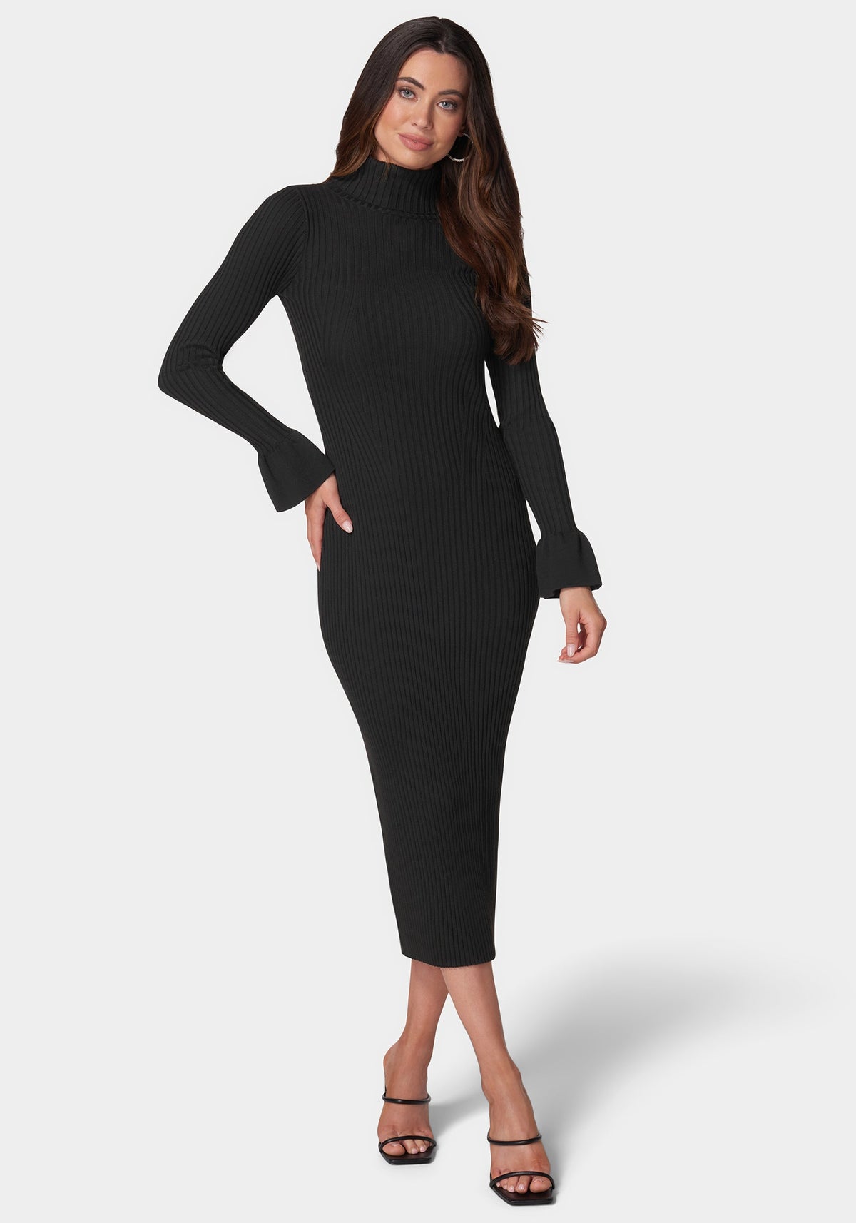Jump Bell Sleeve Sweater Dress