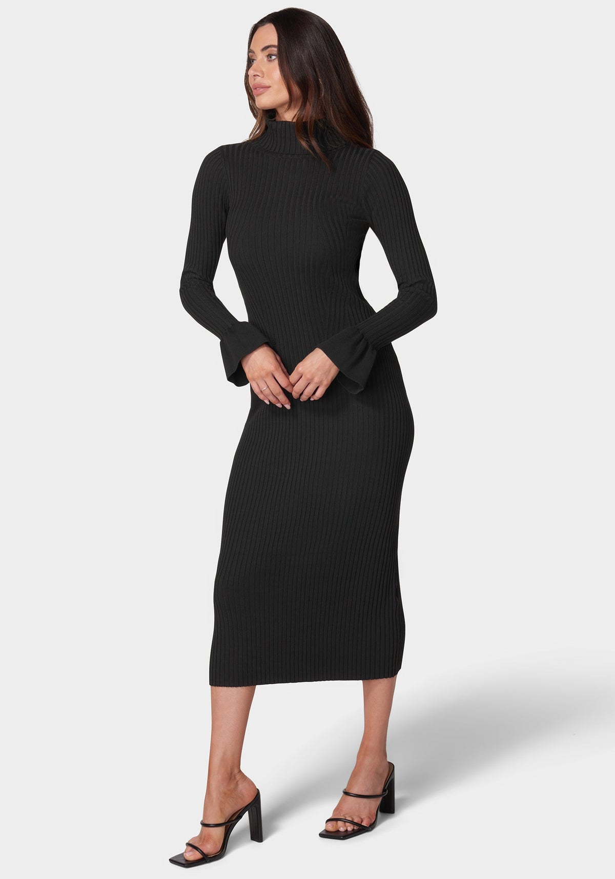 Jump Bell Sleeve Sweater Dress