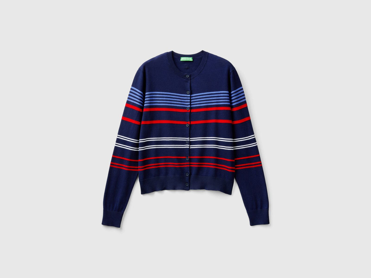 Benetton Striped Cardigan