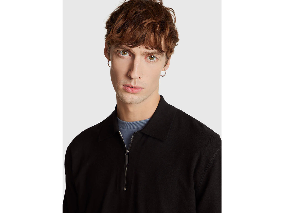 Benetton Viscose Blend Knit Polo