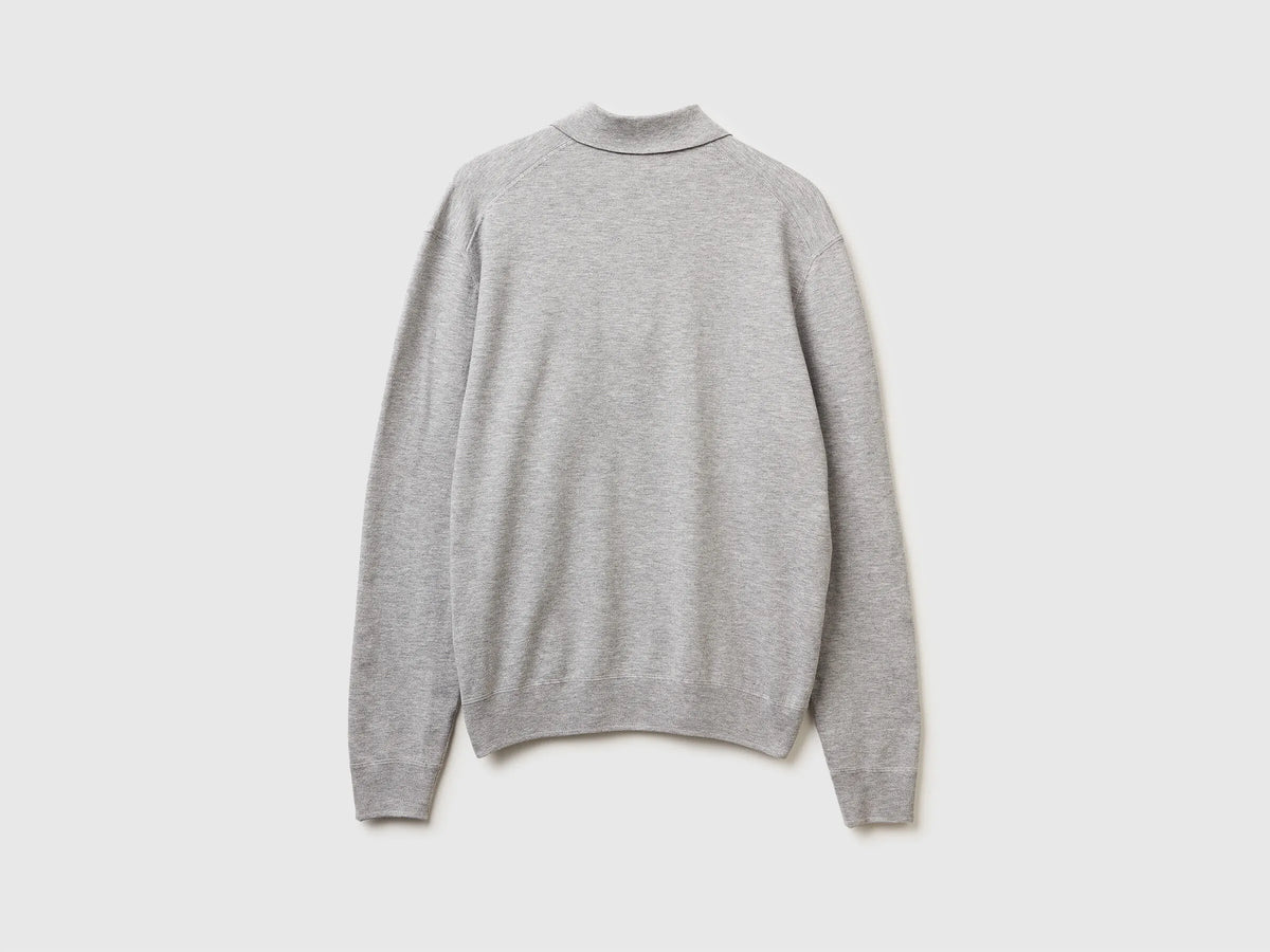 Benetton Viscose Blend Knit Polo