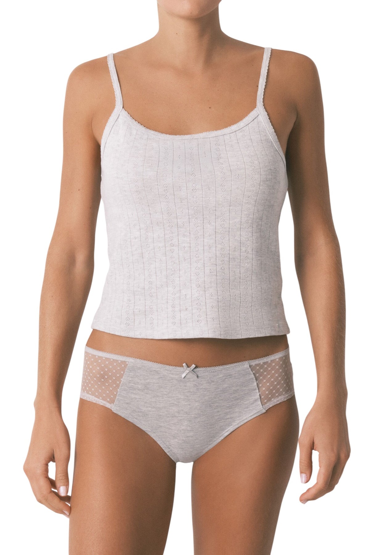 Women Secret cotton and plumetis classic full panty