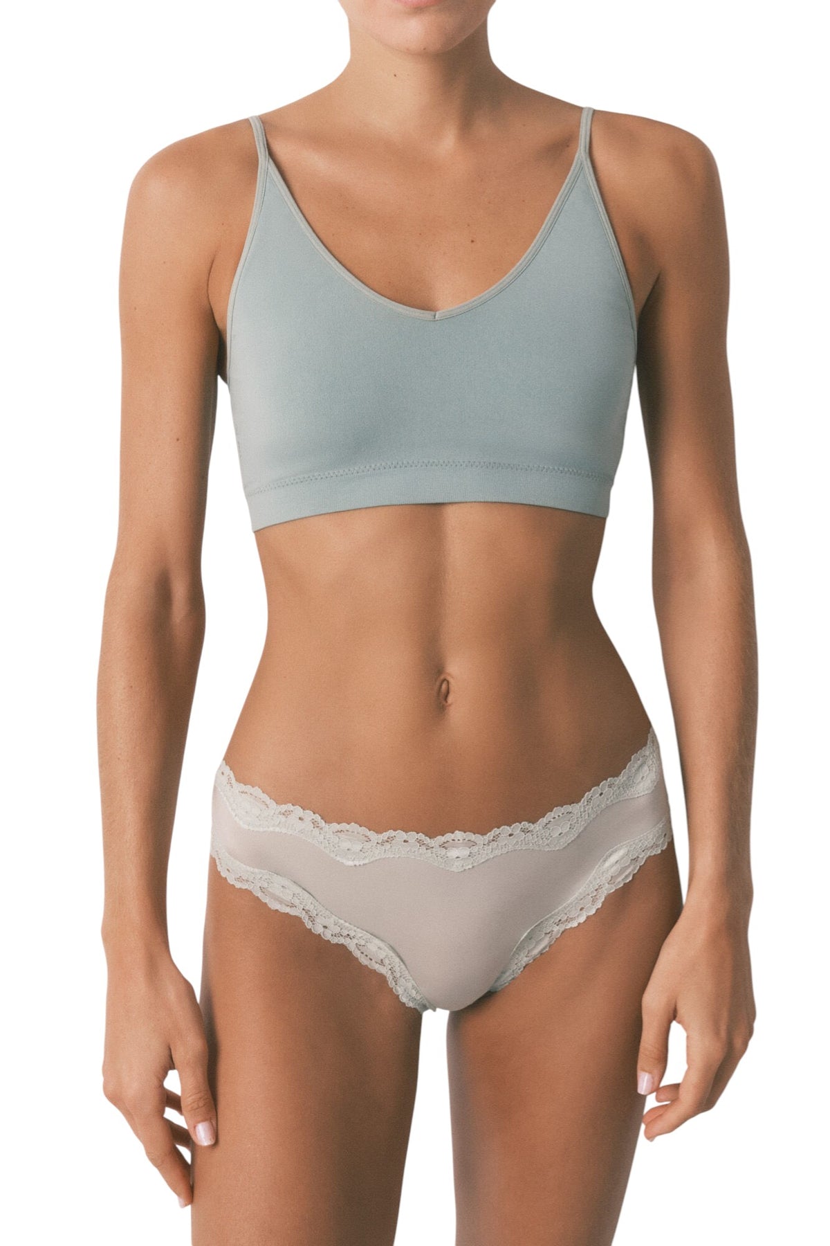 Women Secret microfibre and lace Brazilian panty
