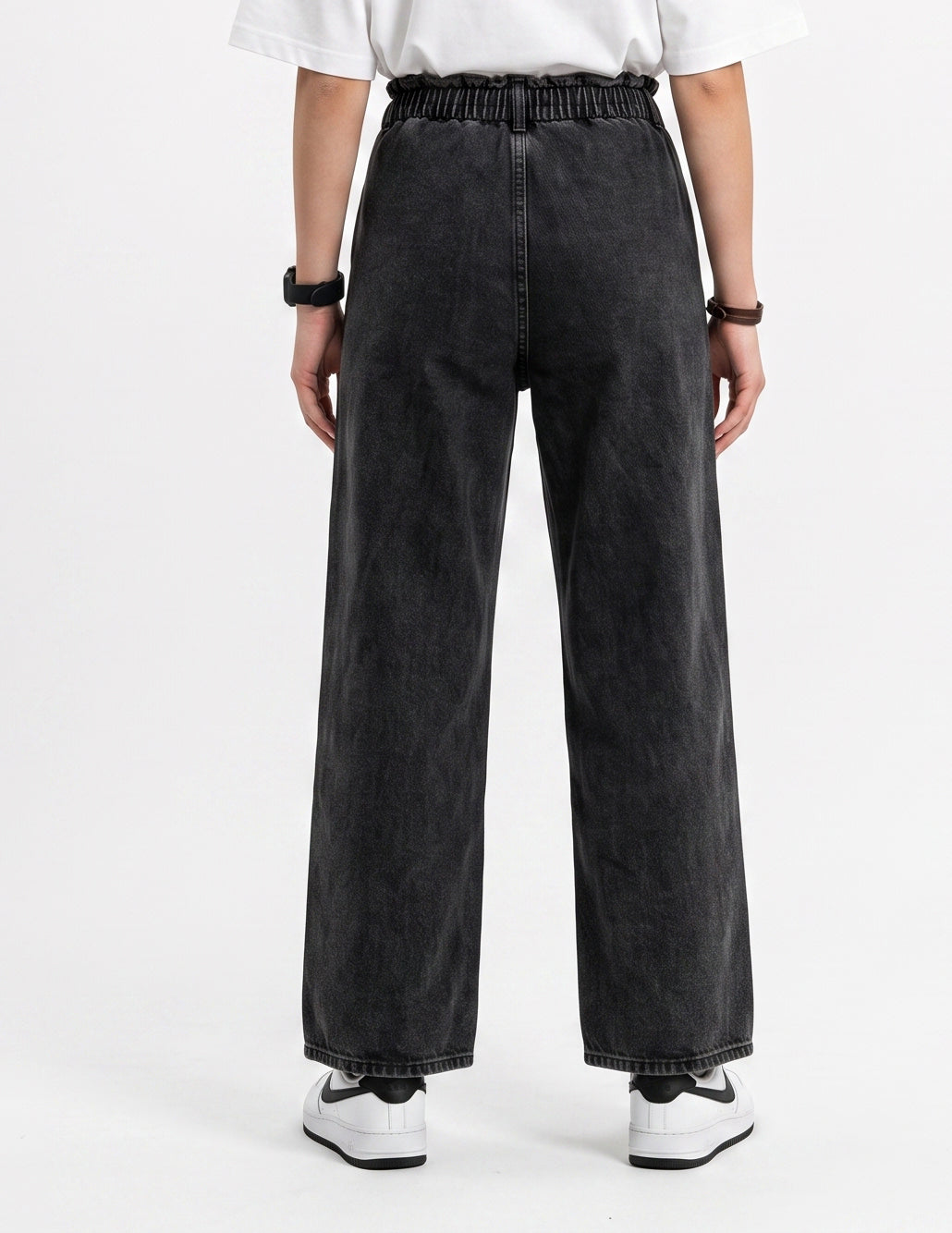 Women'S Charcoal Wide-Leg Pants - Grey