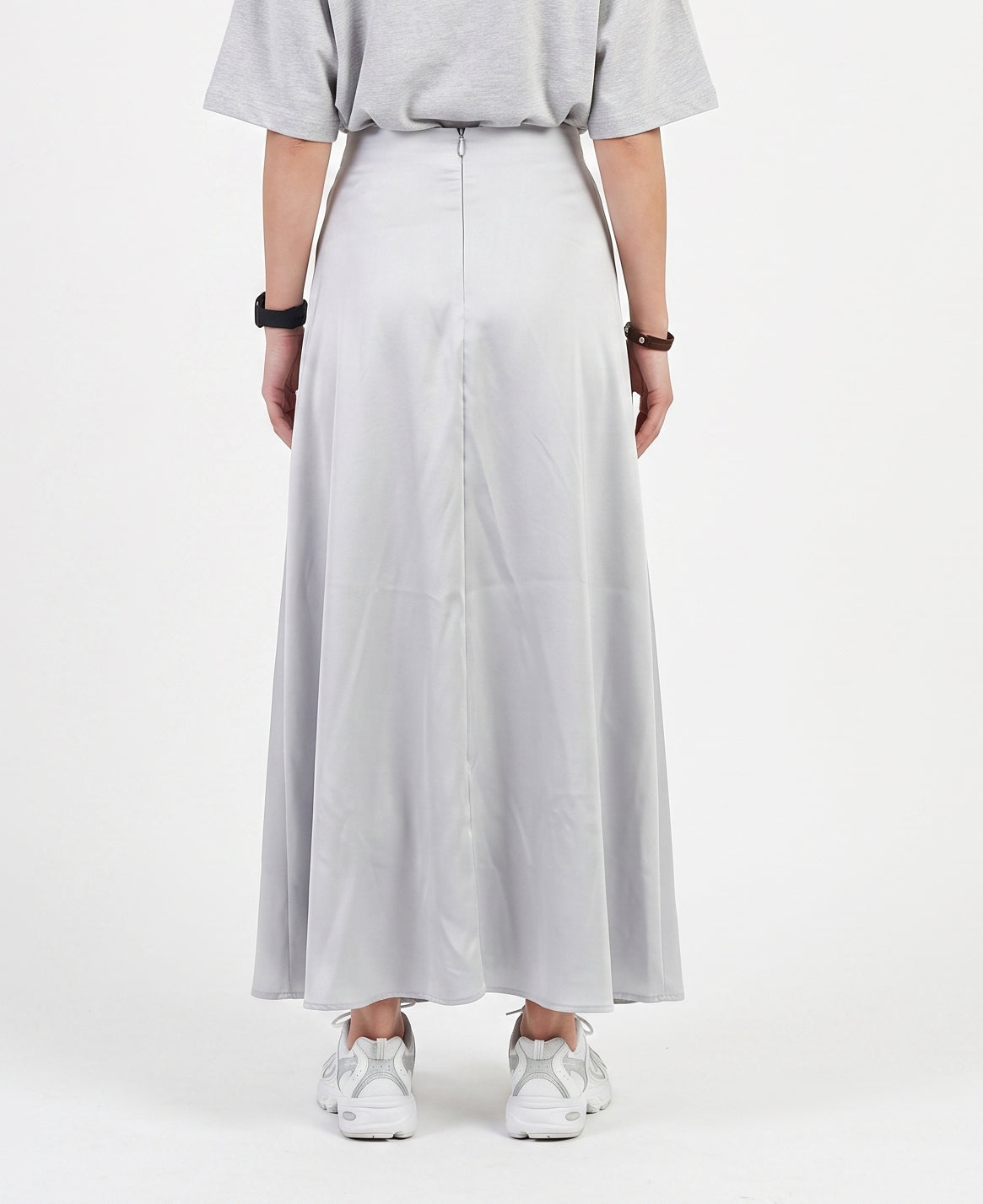 Women'S White Wide-Leg Pants - Grey