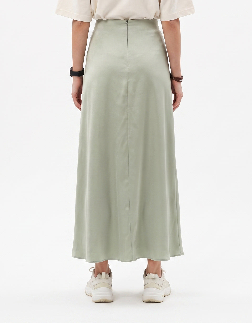 Women'S Sage Green Wide-Leg Pants - Green