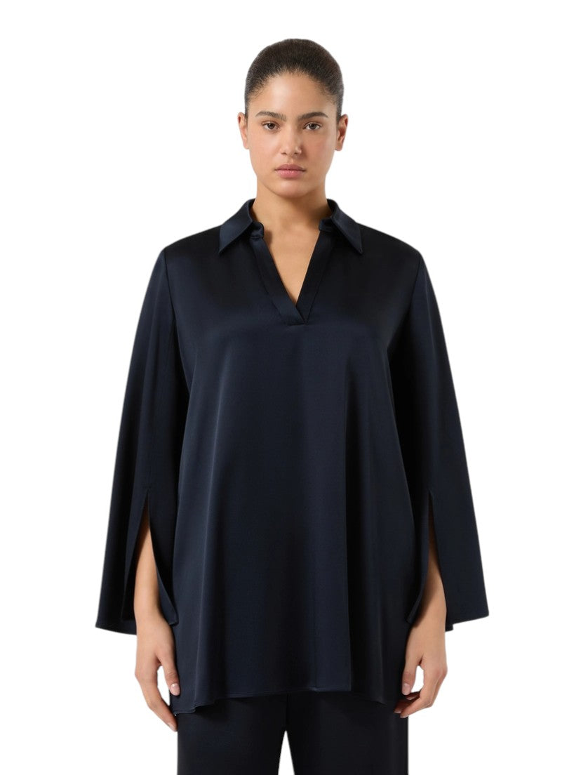 Marina Rinaldi Crepe envers satin tunic